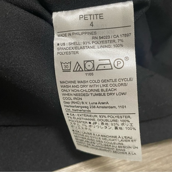 Banana Republic BASIC KNEE LENGTH SHEATH DRESS Black Sleeveless Sz 4 Petite NWT - Picture 8 of 9